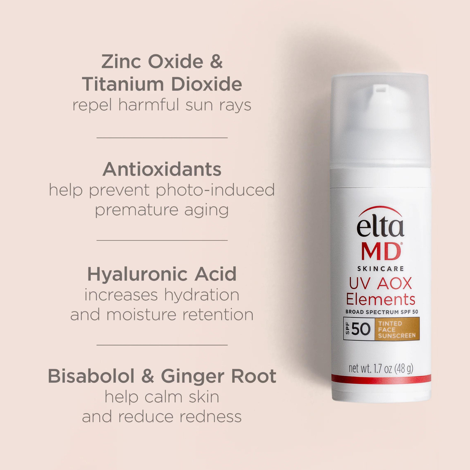 EltaMD: UV AOX Elements (Tinted Face Sunscreen | Broad-Spectrum SPF 50)