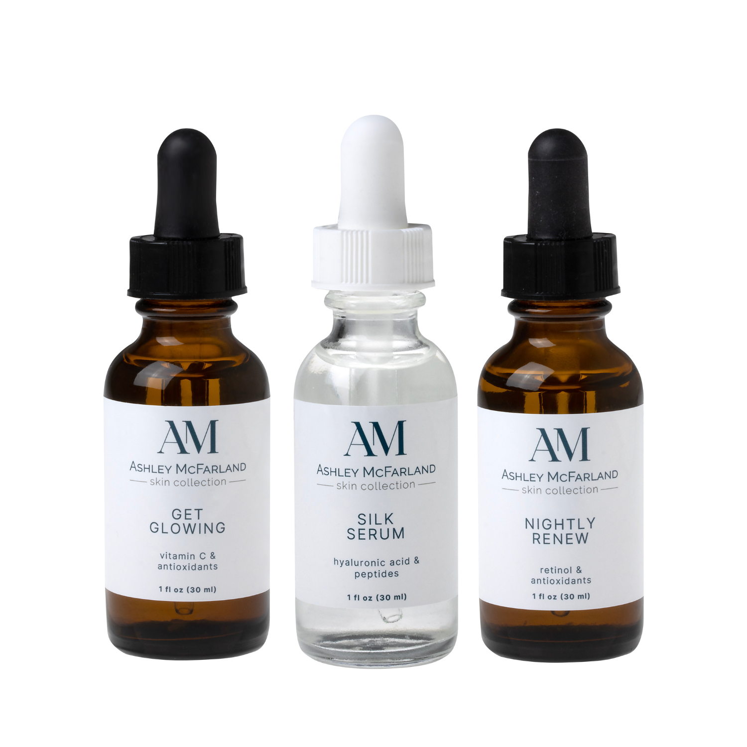 AM Skin Collection: The Serum Trio