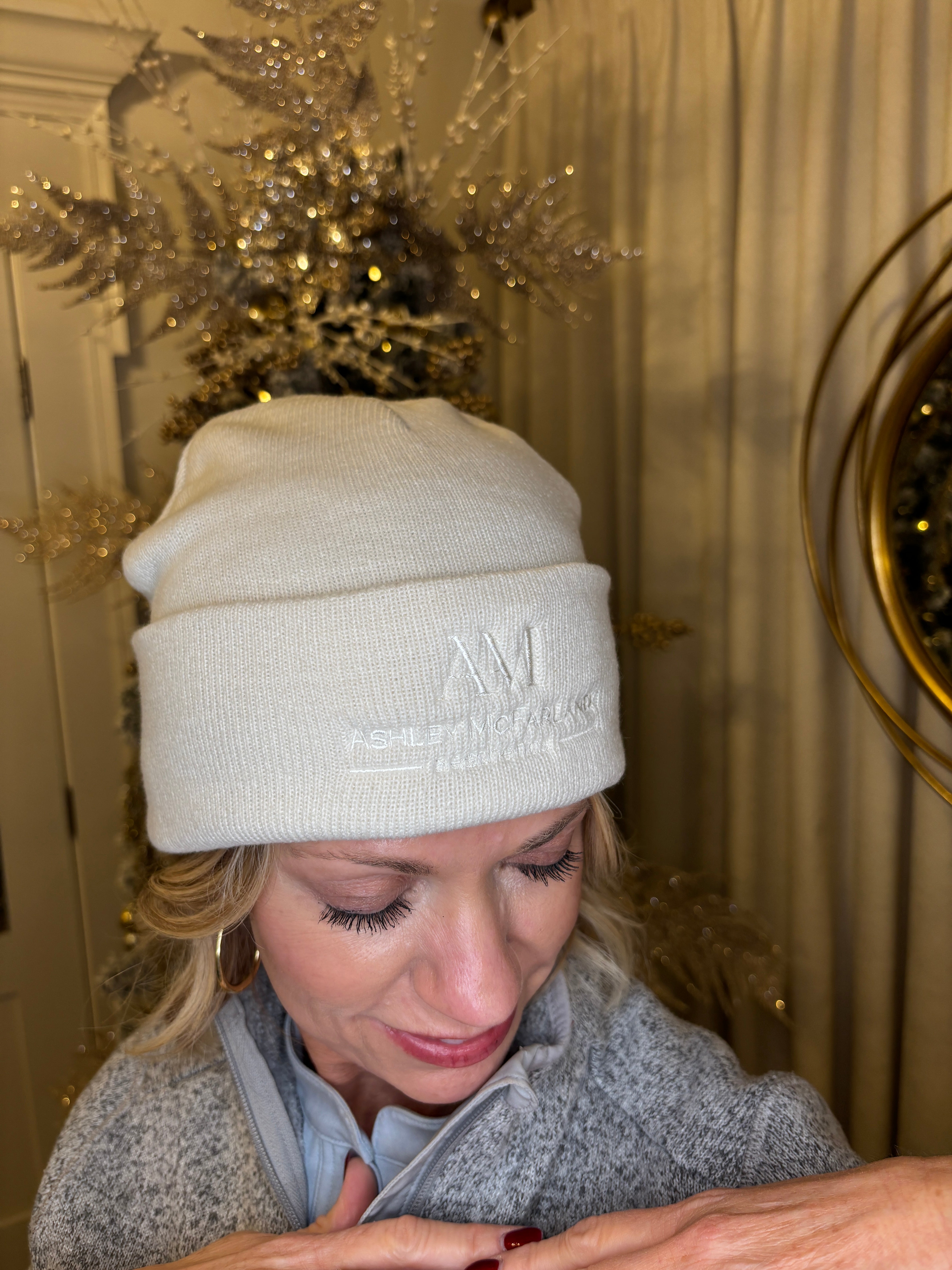 Ashley McFarland Aesthetics Branded Beanie